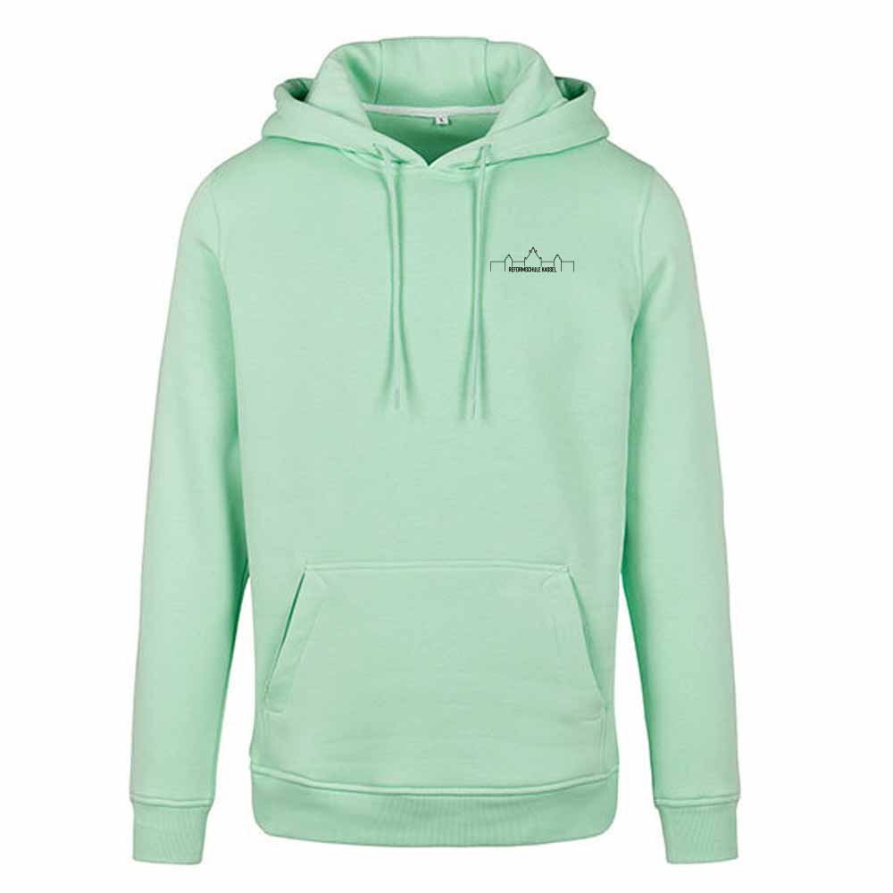 Heavy Hoodie - Mint mit Design "Silhouette"