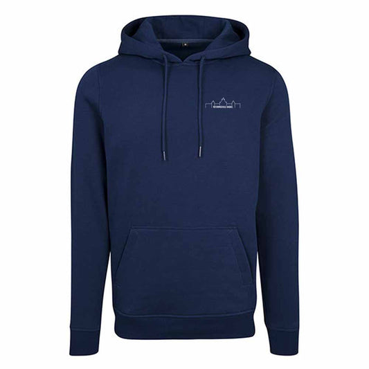 Heavy Hoodie - Navy mit Design "Silhouette"