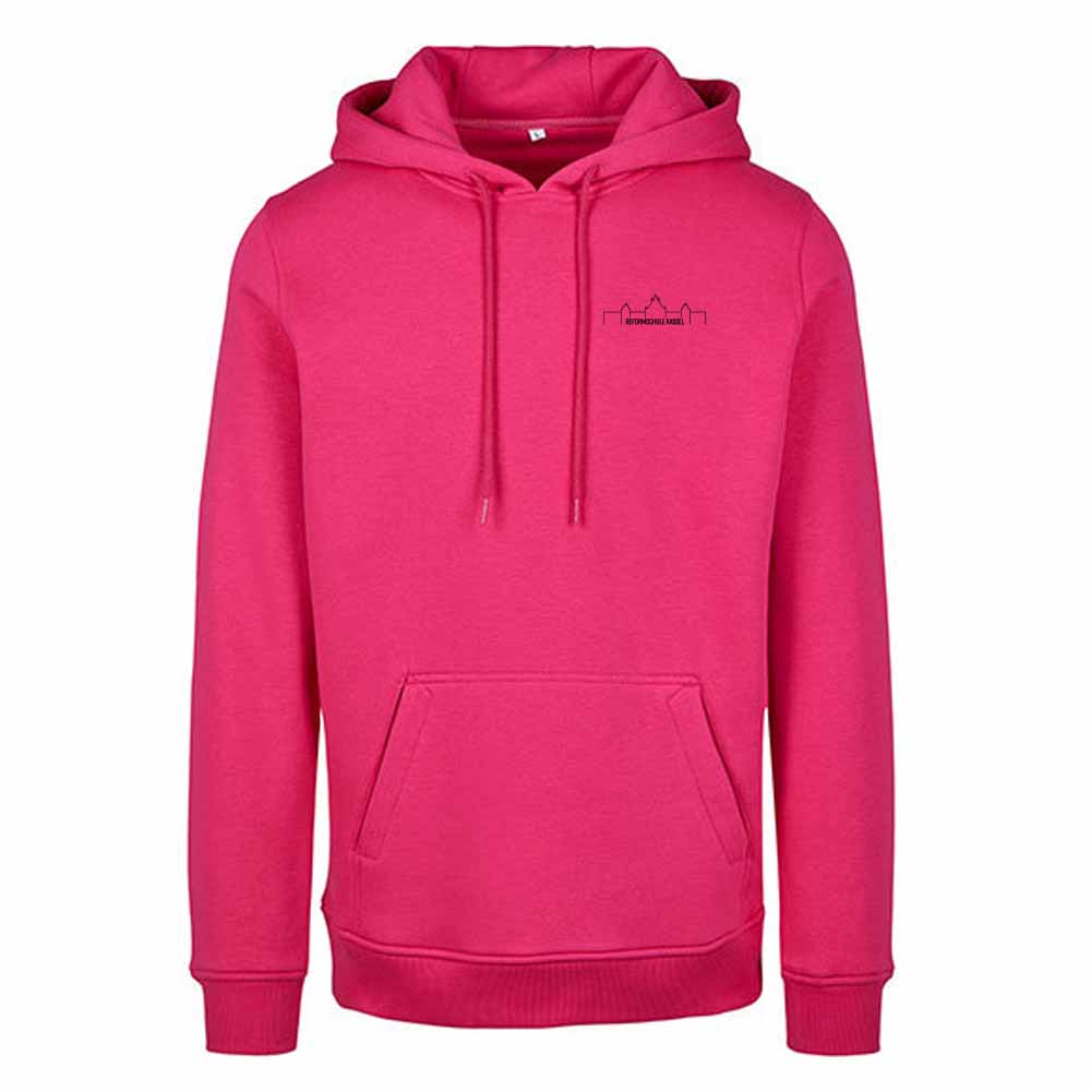 Heavy Hoodie - Pink mit Design "Silhouette"