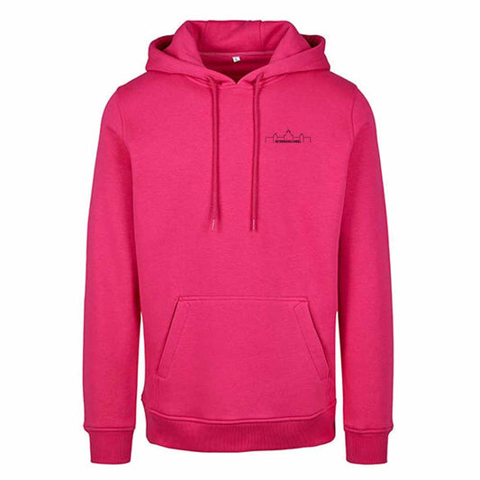 Heavy Hoodie - Pink mit Design "Silhouette"