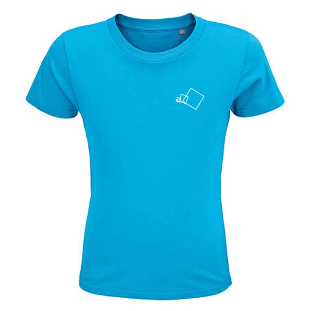 Kids T - Blau mit Design "Quadrate"