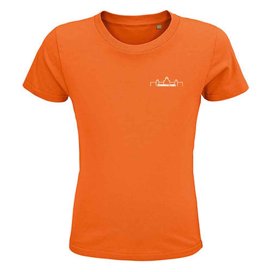 Kids T - Orange mit Design "Silhouette"