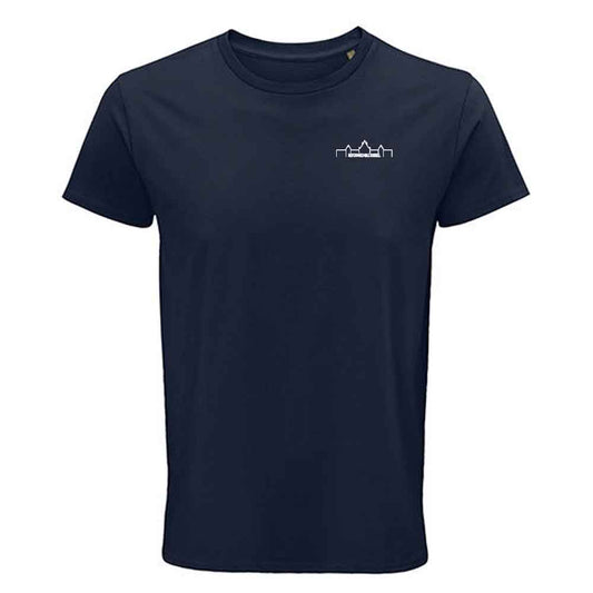 Regular T - Navy mit Design "Silhouette"